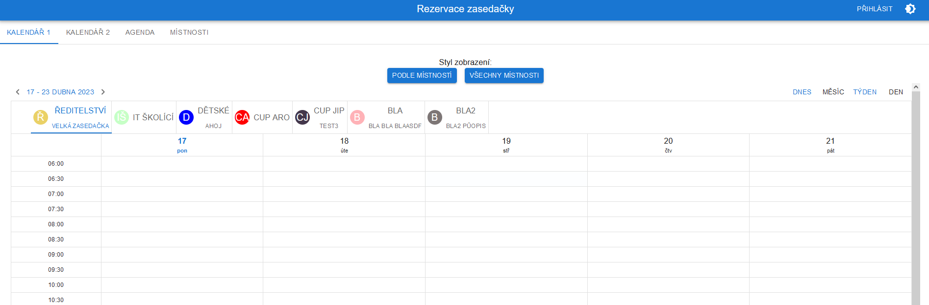Rezervační systém
